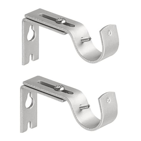 metal dowel brackets|wall mounted curtain rod brackets.